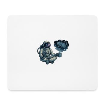 Pause-café cosmique - Tapis de souris (format paysage) - blanc - Devant