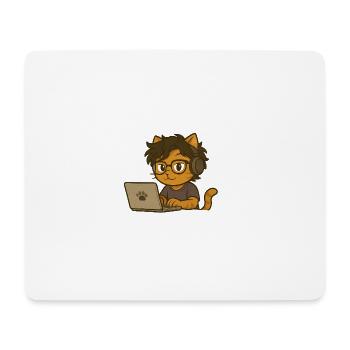 Nerd - Mousepad (Querformat) - Weiß - Vorne