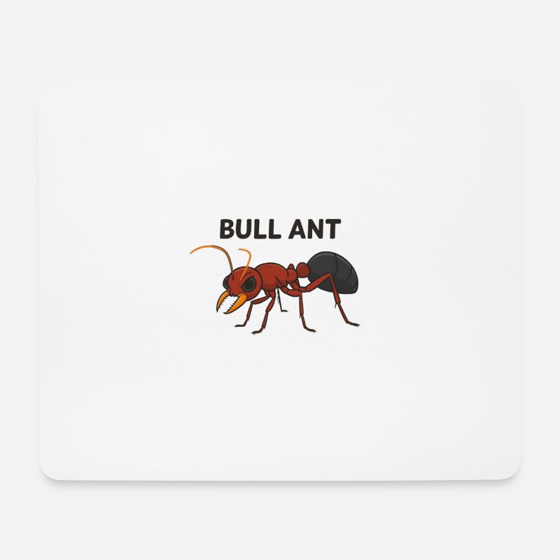 Bull Ant - Mousepad (Querformat) - Weiß