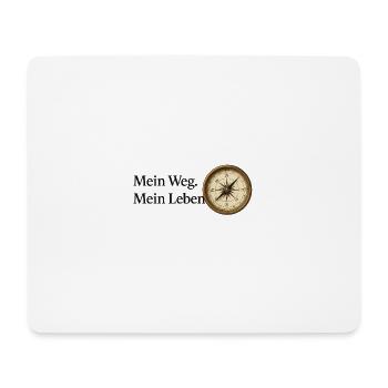Mein_Weg_Mein_Leben - Mousepad (Querformat) - Weiß - Vorne