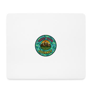Adventurous mountain motif with quote - Mouse Pad (horizontal) - white - Front