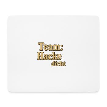 Team Hacke dicht – Vintage 3D Schrift - Tapis de souris (format paysage) - blanc - Devant