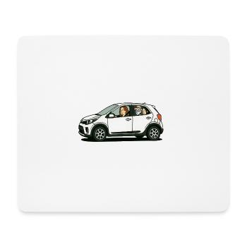 Famille - Tapis de souris (format paysage) - blanc - Devant