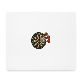 Vintage Dartboard Flair - Mousepad (Querformat) - Weiß - Vorne