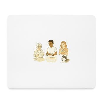 Vie de famille au quotidien - Tapis de souris (format paysage) - blanc - Devant