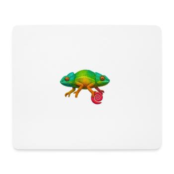 Regenbogen Chamäleon Lolli - Mousepad (Querformat) - Weiß - Vorne