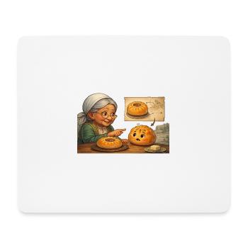 Tatarische Babuschka erklärt dem russischen Beljas - Mousepad (Querformat) - Weiß - Vorne