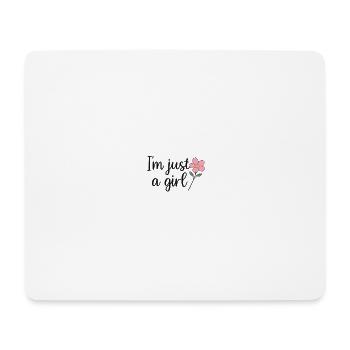 Mädchen - Mousepad (Querformat) - Weiß - Vorne