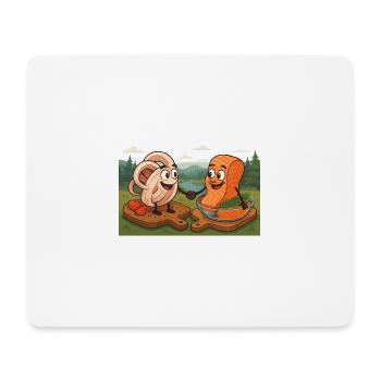 Struganina, Lachs - Fisch roh - Weiter Norden - Mouse Pad (horizontal) - white - Front