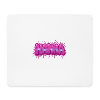 Graffiti  HANNA Prénom cadeau idéal imprimable sur - Tapis de souris (format paysage) - blanc - Devant
