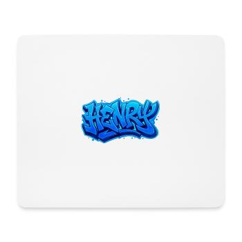 Graffiti HENRY Name Gift Ideal Printable On - Mouse Pad (horizontal) - white - Front