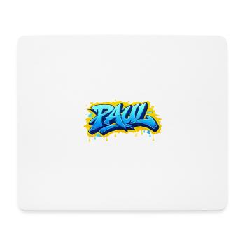 Graffiti PAUL Name Gift Ideal Printable - Mouse Pad (horizontal) - white - Front