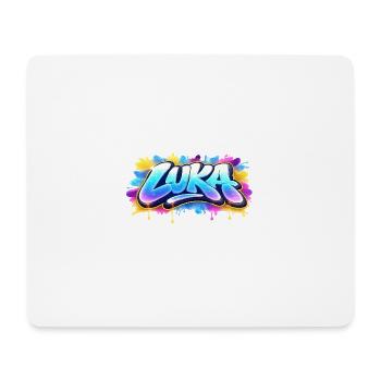 Graffiti  LUKA Prénom cadeau idéal imprimable sur  - Tapis de souris (format paysage) - blanc - Devant