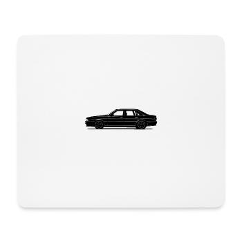 Vintage Limousine Linienkunst - Mousepad (Querformat) - Weiß - Vorne