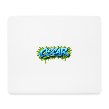 GRAFFITI NAME OSCAR FOR PERFECT GIFT PRINTABLE on - Mouse Pad (horizontal) - white - Front