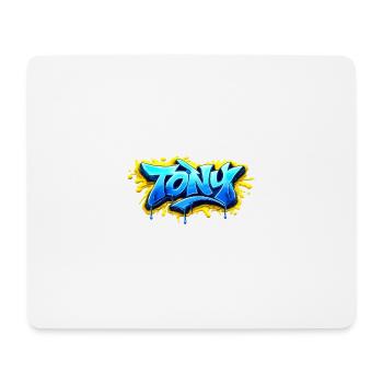 GRAFFITI NAME TONY FOR PERFECT GIFT PRINTABLE - Mouse Pad (horizontal) - white - Front