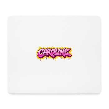 CAROLINE GRAFFITI NAME FÜR PERFEKTES GESCHENK DRUCKBAR - Mousepad (Querformat) - Weiß - Vorne