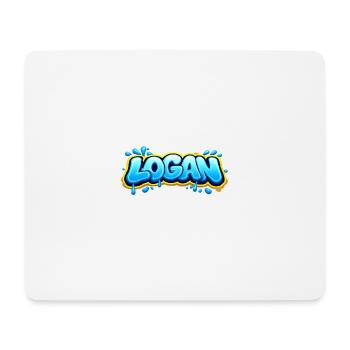 LOGAN GRAFFITI NAME FOR PERFECT GIFT PRINTABLE  - Tapis de souris (format paysage) - blanc - Devant