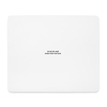 La discipline plutôt que la motivation - Tapis de souris (format paysage) - blanc - Devant