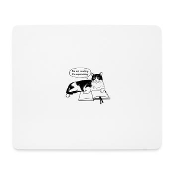 I'm not reading - Mousepad (Querformat) - Weiß - Vorne