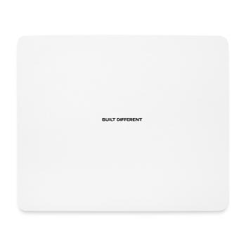 Built Different Typography - Mouse Pad (horizontal) - white - Front