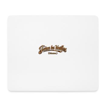 Ich mag alte rostige Fahrräder - Mousepad (Querformat) - Weiß - Vorne