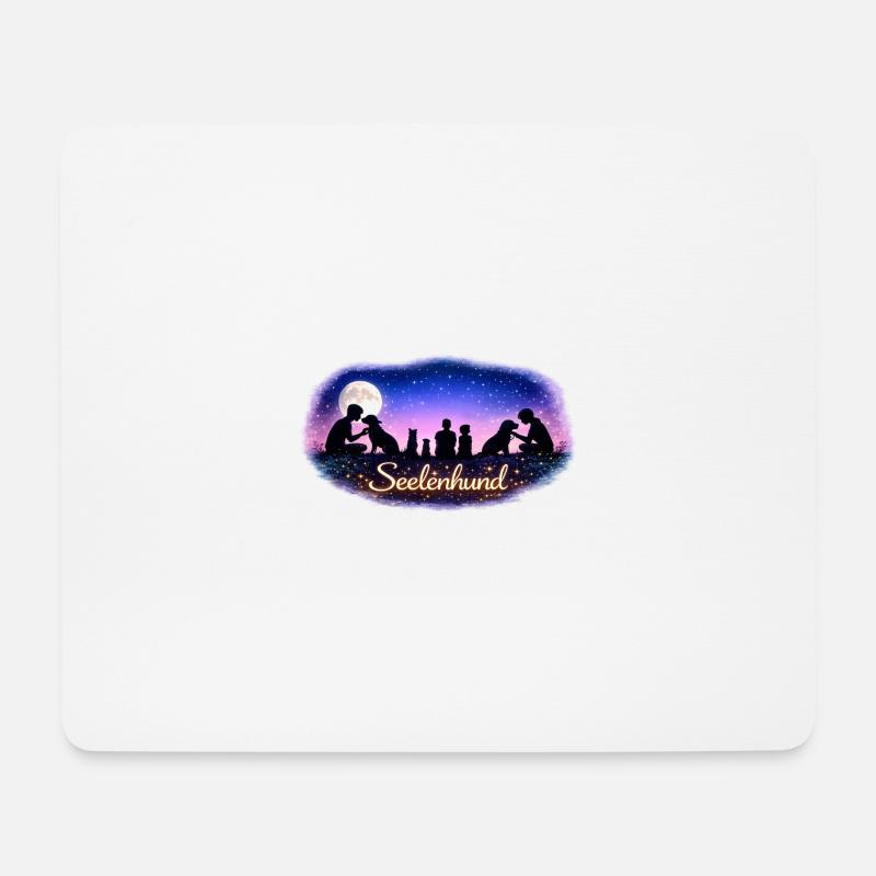 Seelenhund Hundeliebe - Mousepad (Querformat) - Weiß