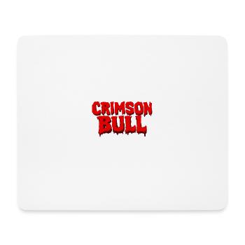 Lettrage Crimson Bull - Tapis de souris (format paysage) - blanc - Devant