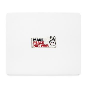 War No More – Sticker Peace & Humanity  - Tapis de souris (format paysage) - blanc - Devant