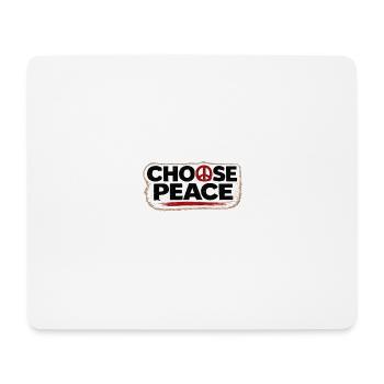 War No More – Sticker Peace & Humanity - Mouse Pad (horizontal) - white - Front