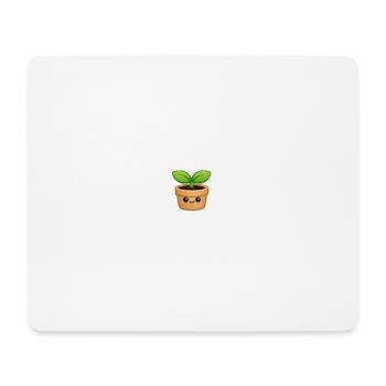 Süßer Keimtopf Kawaii-Stil - Mousepad (Querformat) - Weiß - Vorne