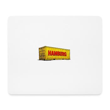 Hamburg Gelber Container Design - Mousepad (Querformat) - Weiß - Vorne