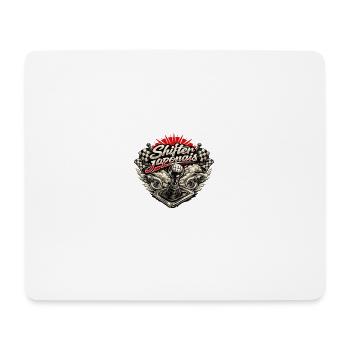 Japanese Shifter: Vintage Mechanical Track - Mouse Pad (horizontal) - white - Front