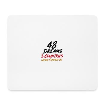 Fussball - Mousepad (Querformat) - Weiß - Vorne