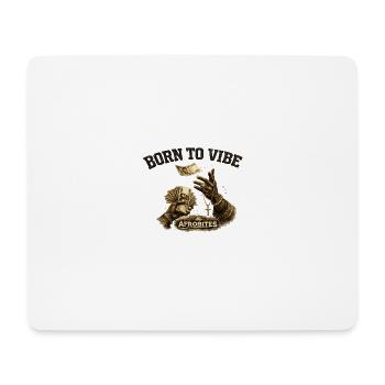 Born to Vibe Afro Money - Mousepad (Querformat) - Weiß - Vorne