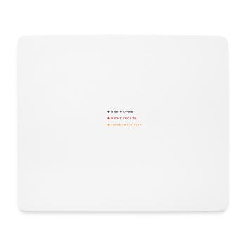 Nicht Links. Nicht Rechts. Sondern Nach Vorn. - Mousepad (Querformat) - Weiß - Vorne