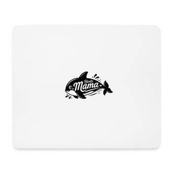 Beste Mama Fischdesign - Mousepad (Querformat) - Weiß - Vorne