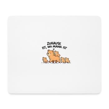 Bärenfamilie: Herzlicher Spaziergang - Mousepad (Querformat) - Weiß - Vorne