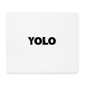 Yolo - Tapis de souris (format paysage) - blanc - Devant