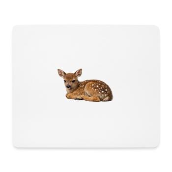 Les taches stellaires Faon - Tapis de souris (format paysage) - blanc - Devant