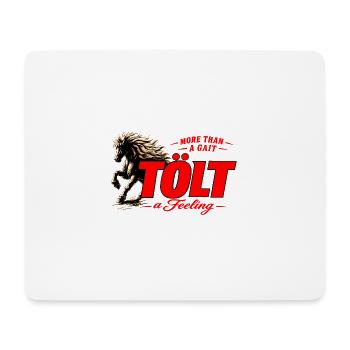 More Than a Gait - Tölt - Mouse Pad (horizontal) - white - Front