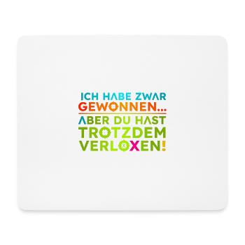 Gewonnen-Verloren  - Mousepad (Querformat) - Weiß - Vorne