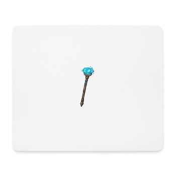 Magischer Kristallstab Blau - Mousepad (Querformat) - Weiß - Vorne