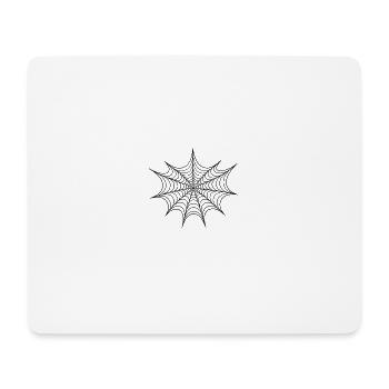 Spinnennetzstern Muster - Mousepad (Querformat) - Weiß - Vorne