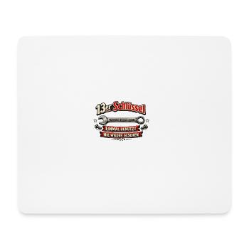 13er Schlüssel Werkzeugwitz - Mousepad (Querformat) - Weiß - Vorne
