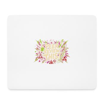 Peer Review This! Comic Lab Chaos - Mouse Pad (horizontal) - white - Front