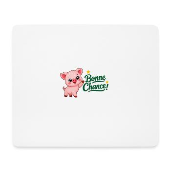 Piwi le cochon - Tapis de souris (format paysage) - blanc - Devant