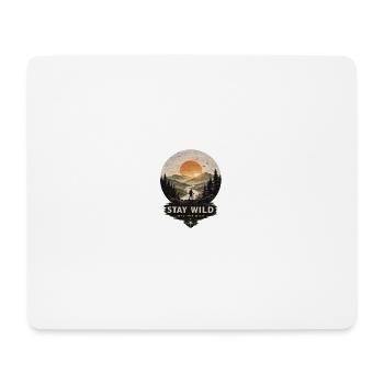Stay Wild – Into the Wild | Vintage Outdoor - Mouse Pad (horizontal) - white - Front