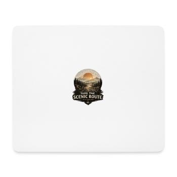 Take the Scenic Route – And Explore - Mouse Pad (horizontal) - white - Front