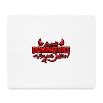 je_suis_dominatrice_2026 - Tapis de souris (format paysage) - blanc - Devant